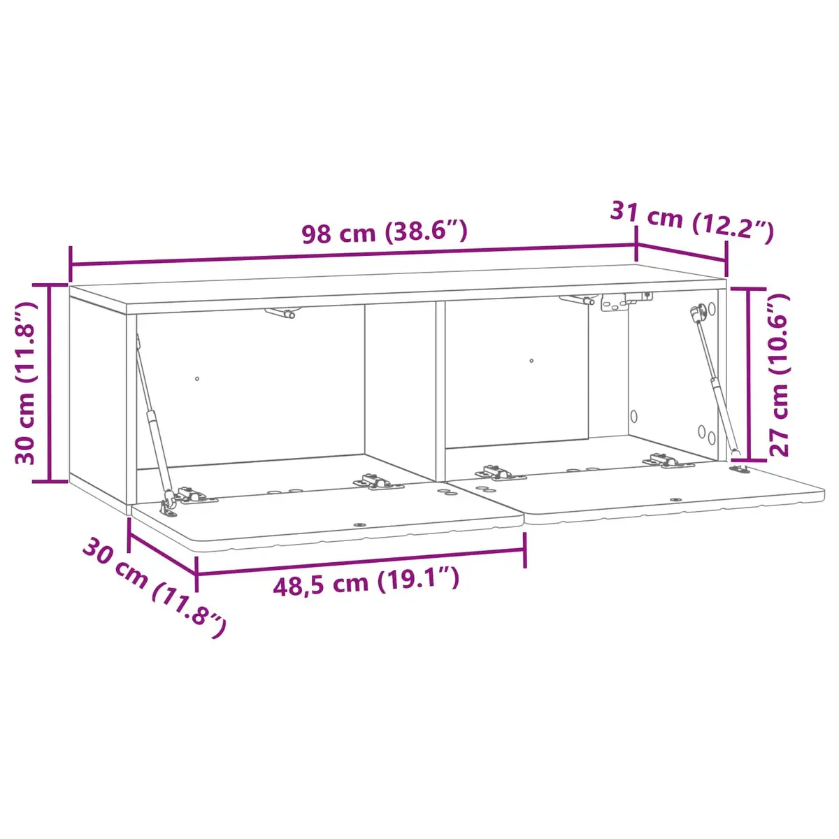 Wall-Mounted TV Cabinet for Compact Spaces
