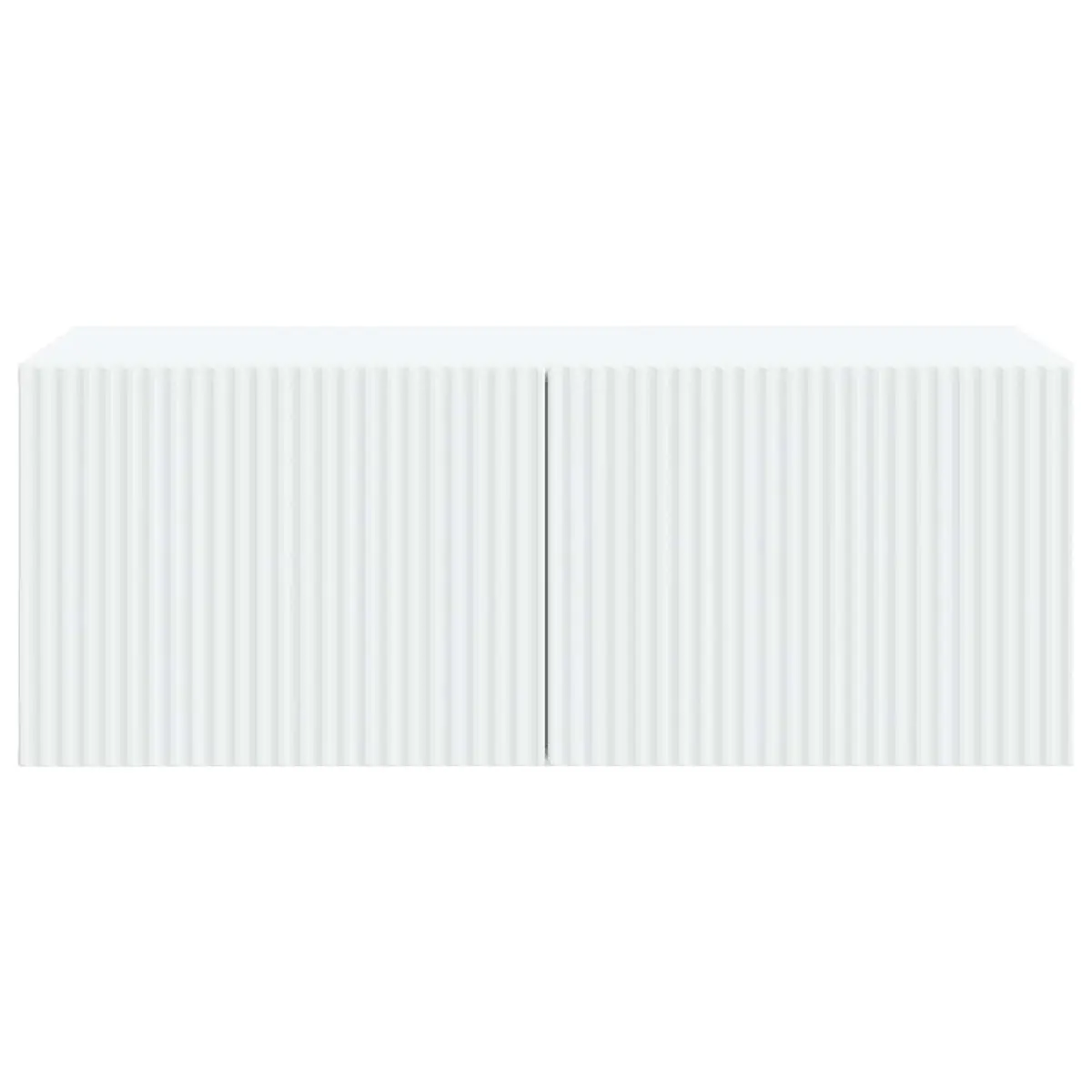 Wall-Mounted TV Cabinet Engineered Wood 78.5cm White Modern Living Room Storage