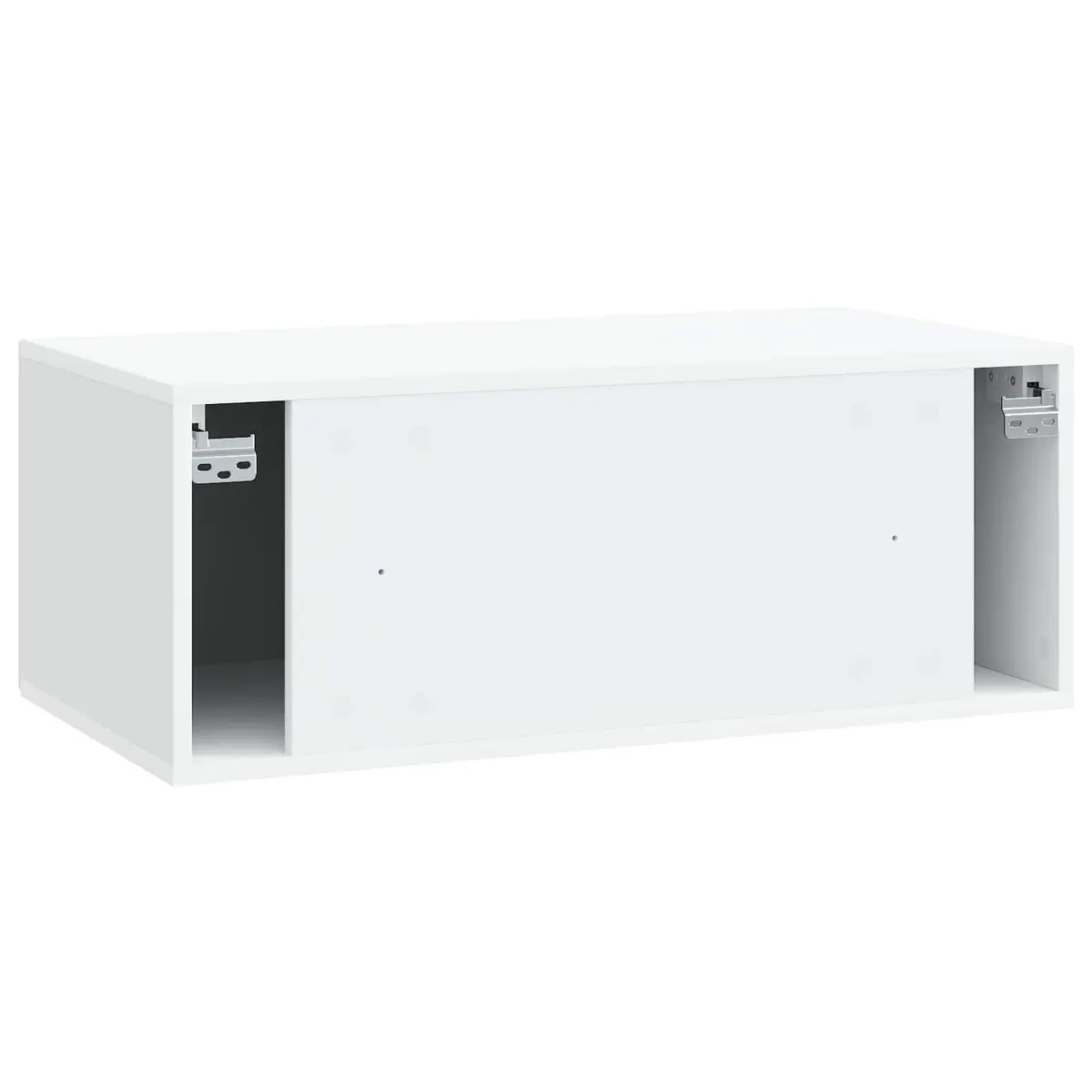 Wall-Mounted TV Cabinet Engineered Wood 78.5cm White Modern Living Room Storage