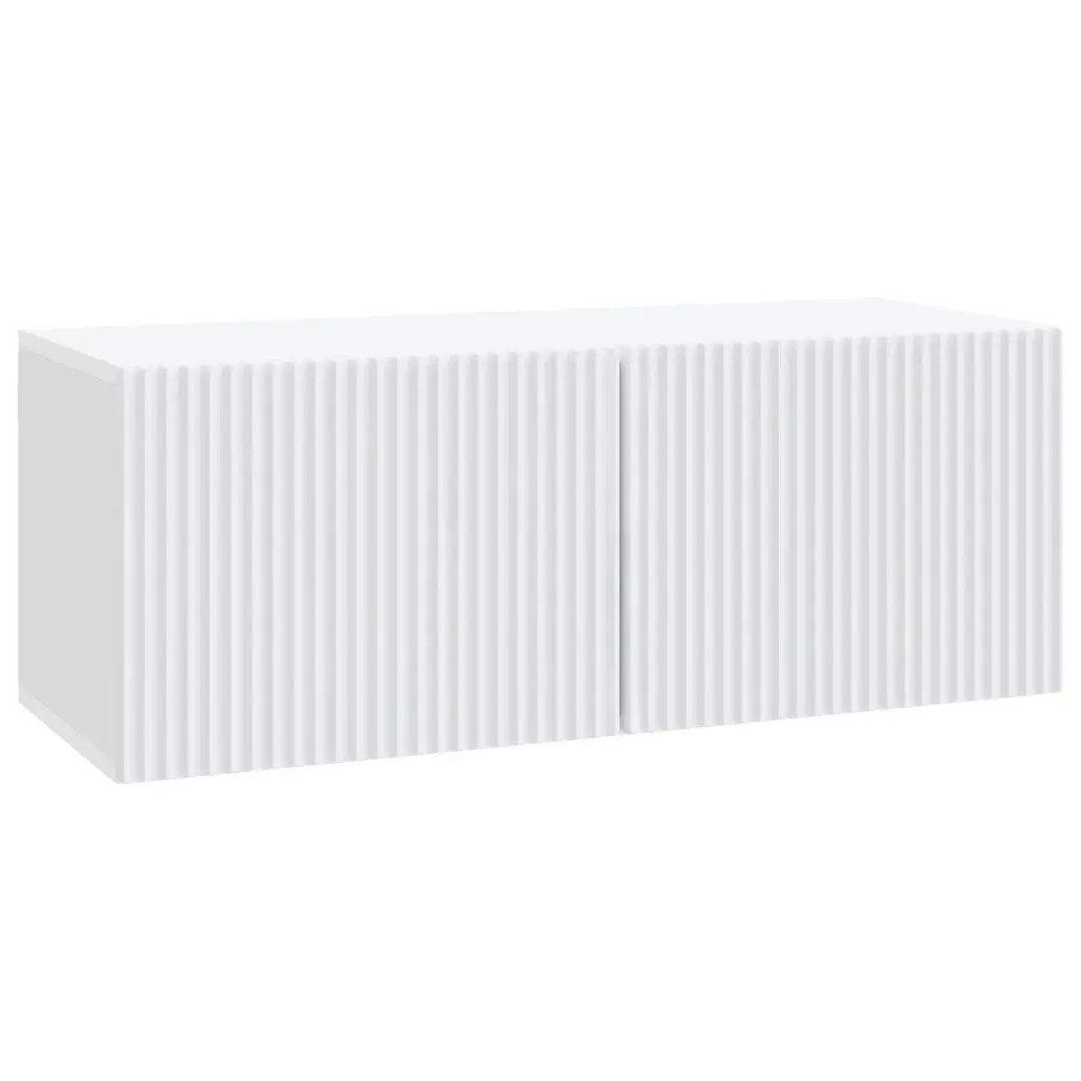 Wall-Mounted TV Cabinet Engineered Wood 78.5 x 31 x 30 cm White Modern Storage Unit