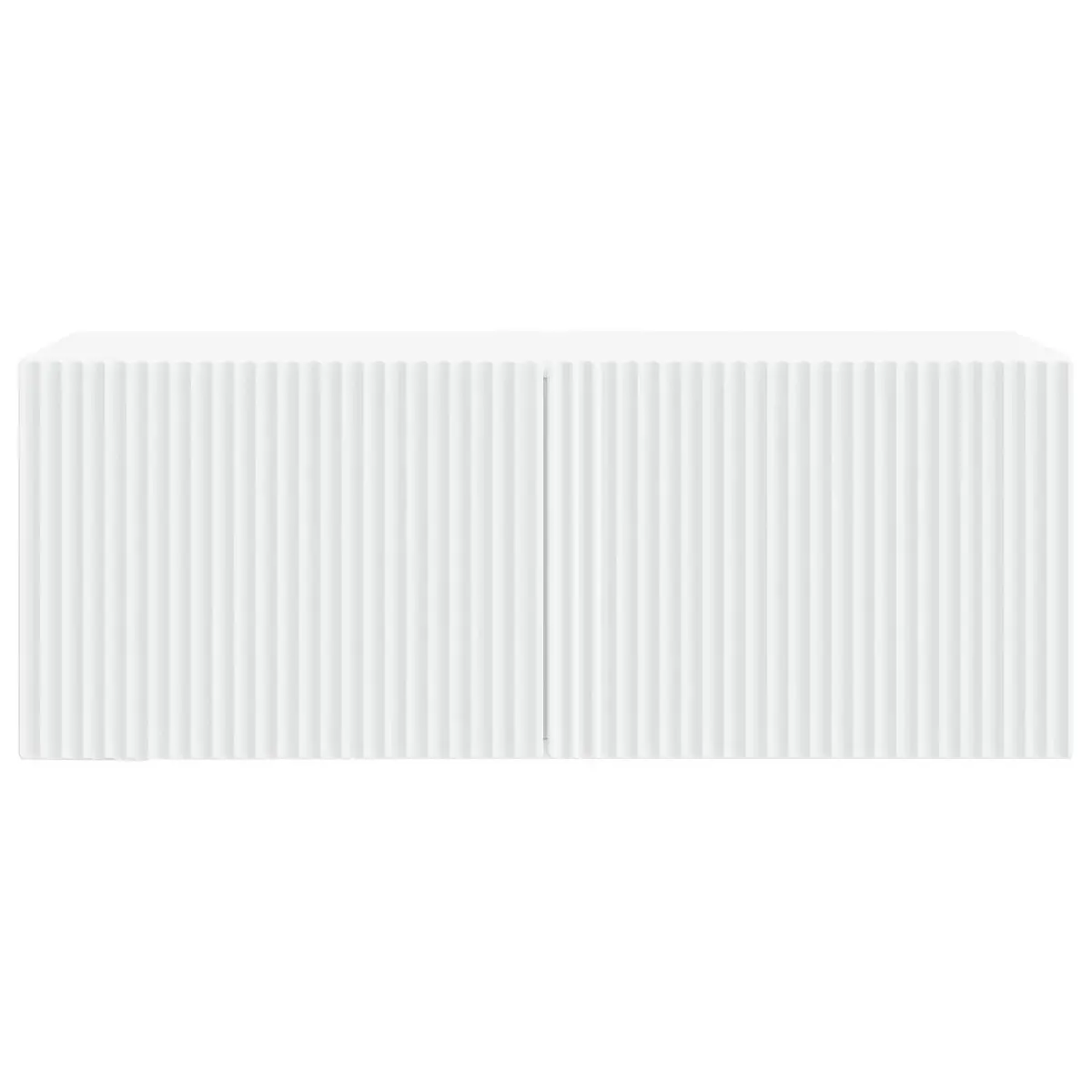 Wall-Mounted TV Cabinet Engineered Wood 78.5 x 31 x 30 cm White Modern Storage Unit