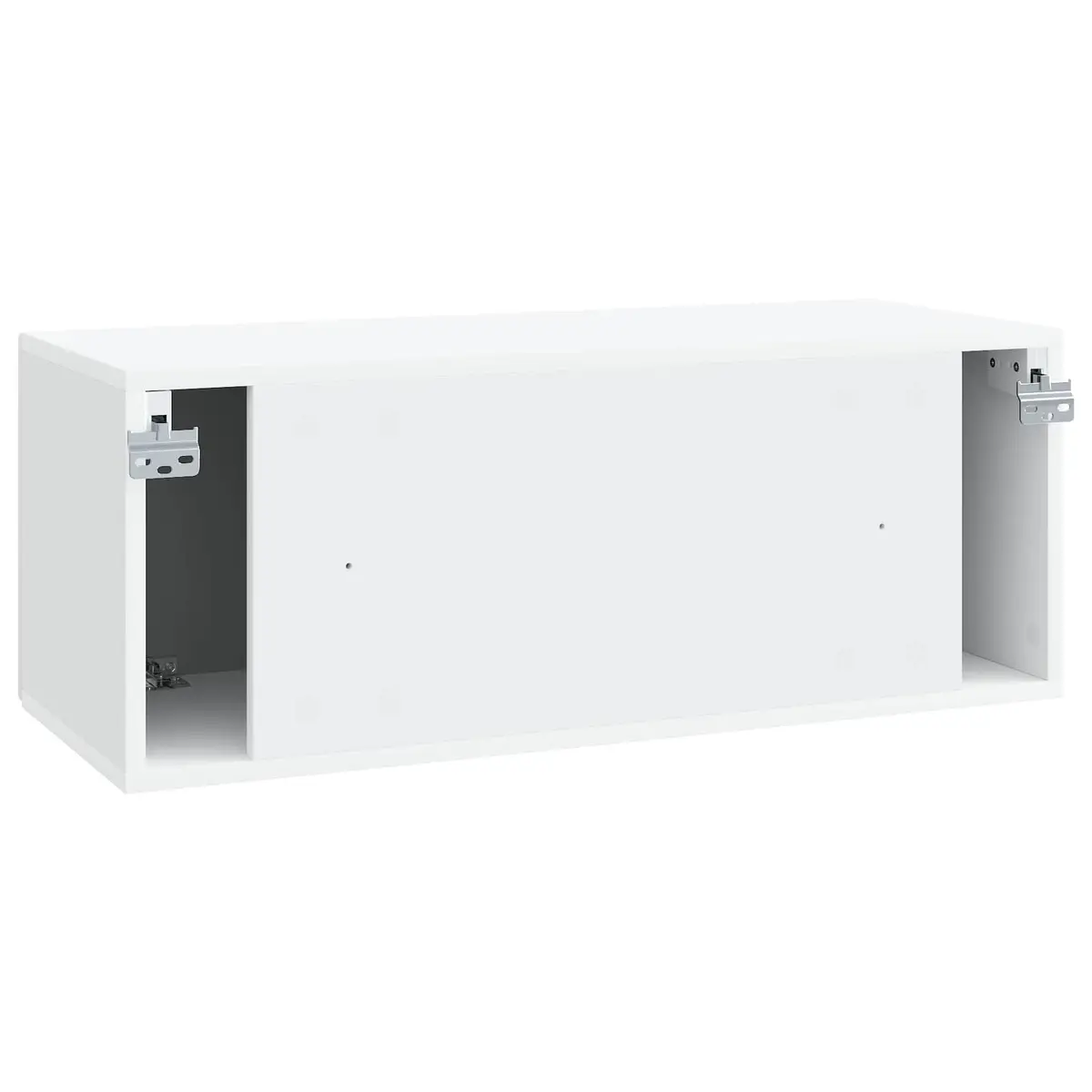 Wall-Mounted TV Cabinet Engineered Wood 78.5 x 31 x 30 cm White Modern Storage Unit