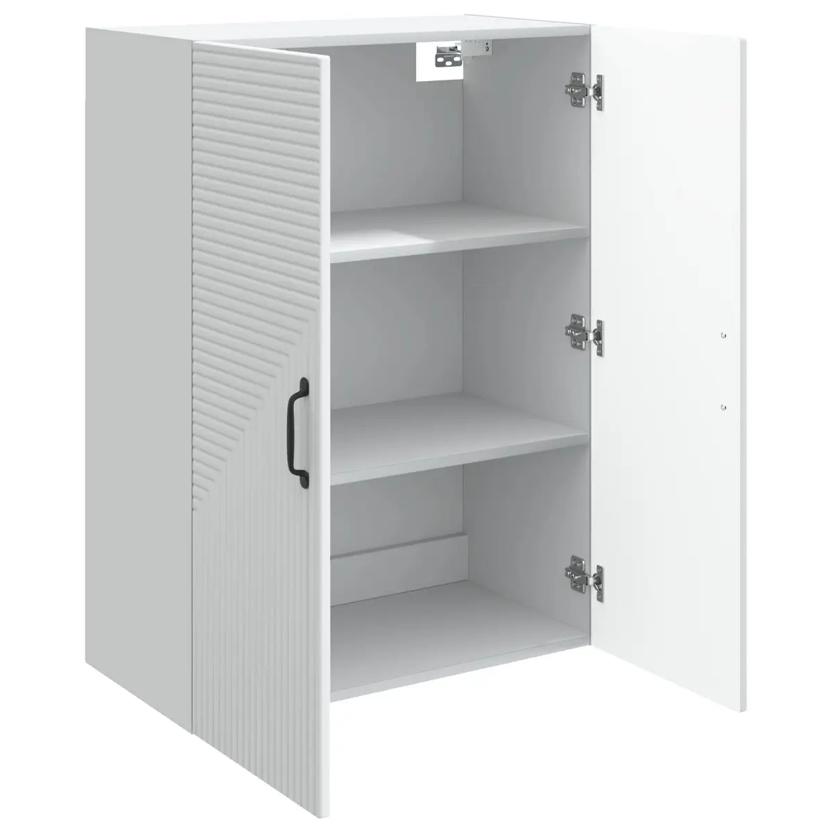 Wall-Mounted Cabinet Engineered Wood White 66x34.5x90cm Modern Storage Unit