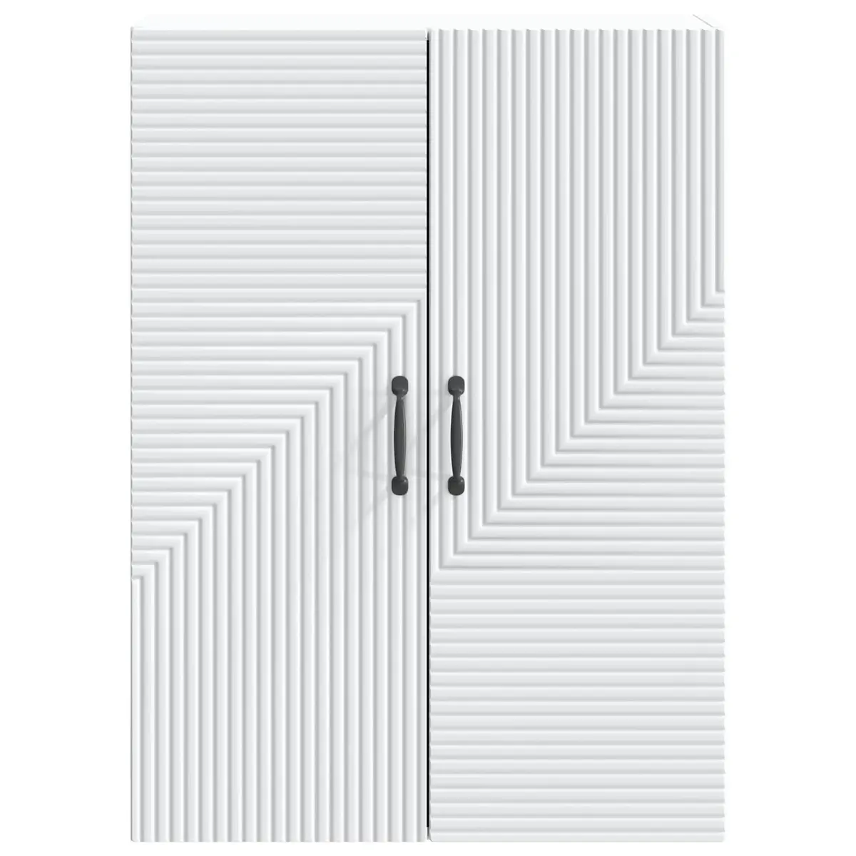 Wall-Mounted Cabinet Engineered Wood White 66x34.5x90cm Modern Storage Unit