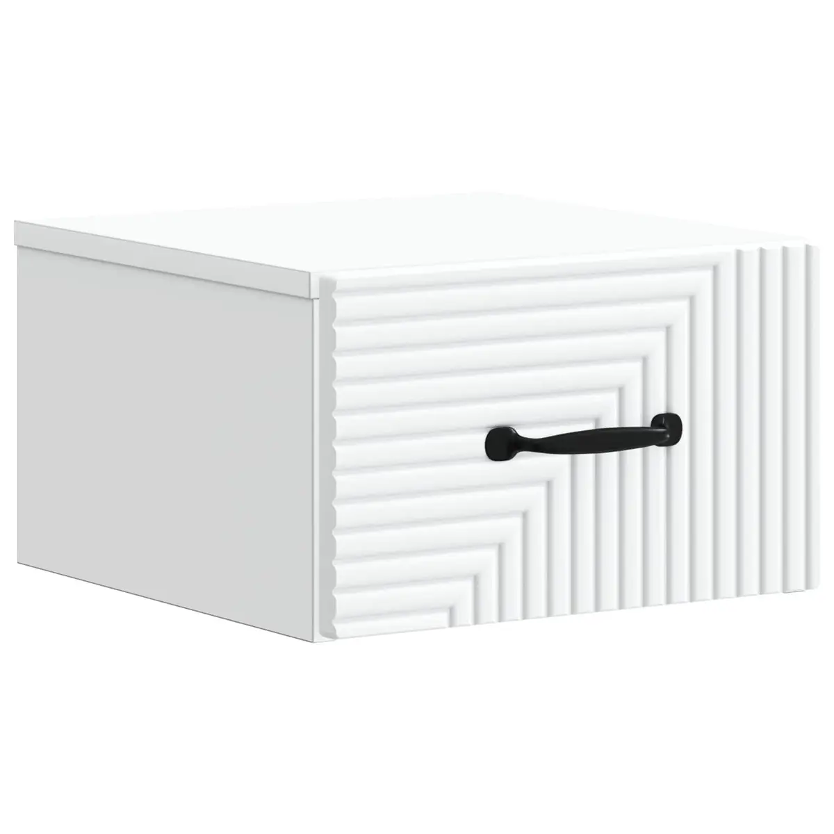Wall-Mounted Bedside Cabinet Engineered Wood 34.5 x 33 x 20 cm White