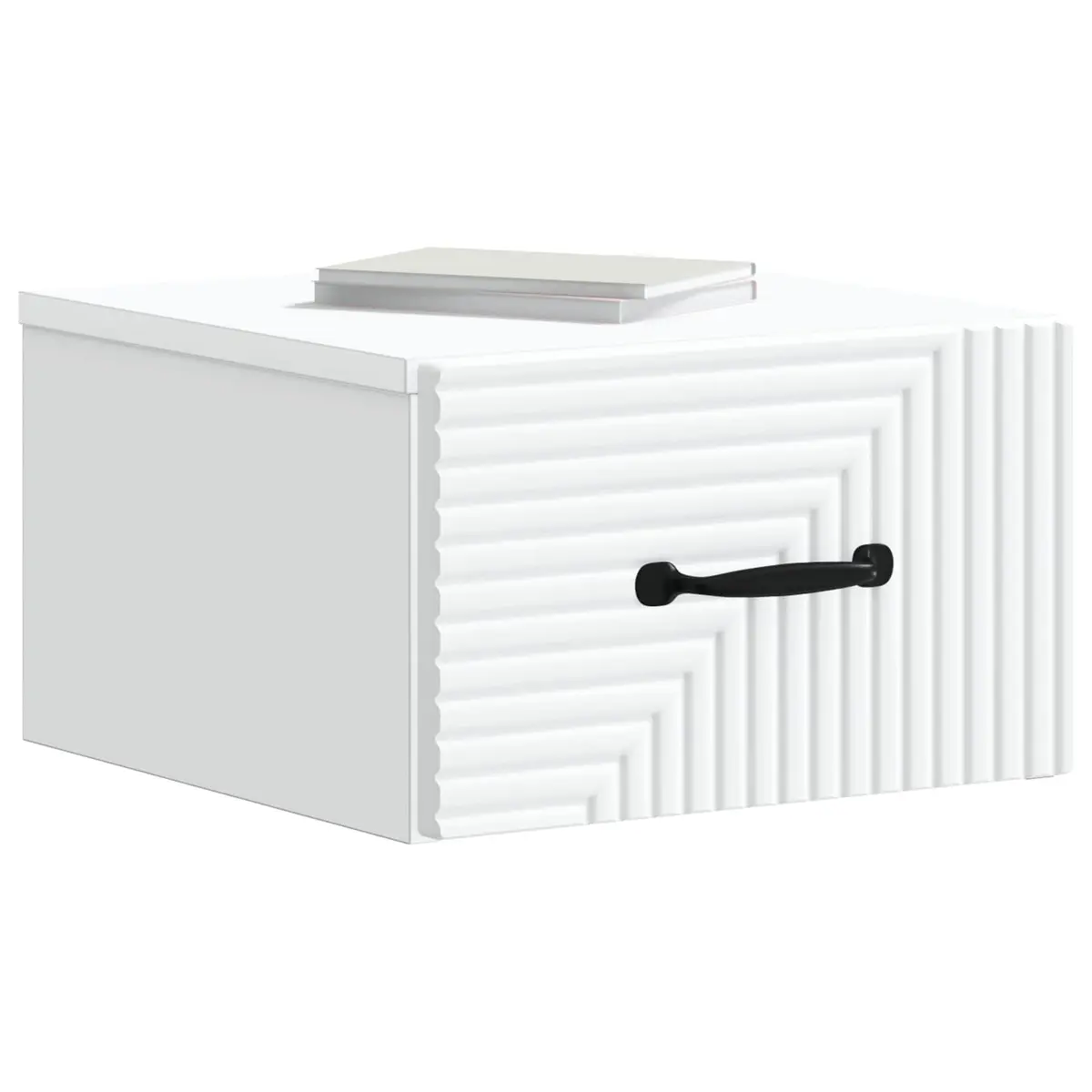 Wall-Mounted Bedside Cabinet Engineered Wood 34.5 x 33 x 20 cm White