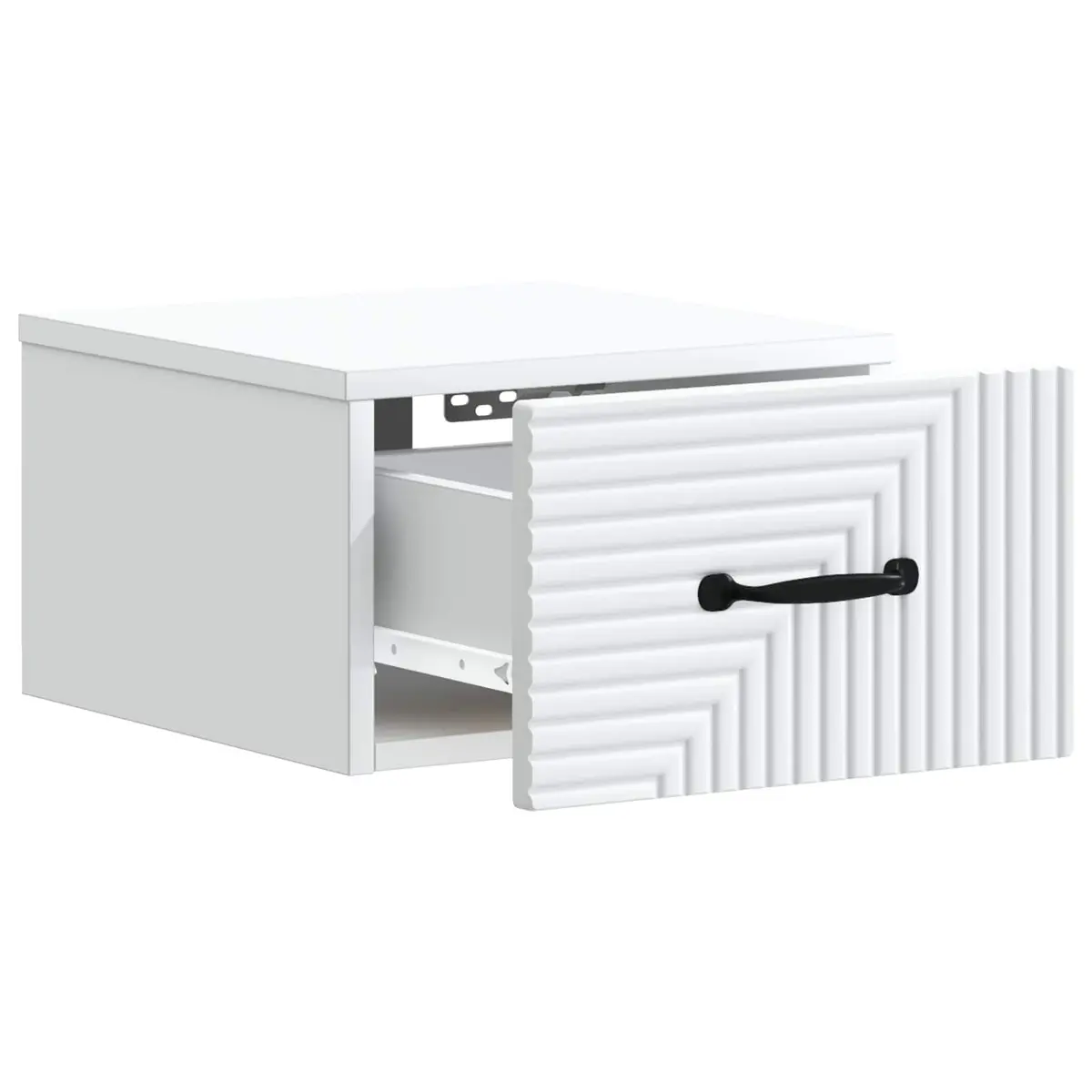 Wall-Mounted Bedside Cabinet Engineered Wood 34.5 x 33 x 20 cm White