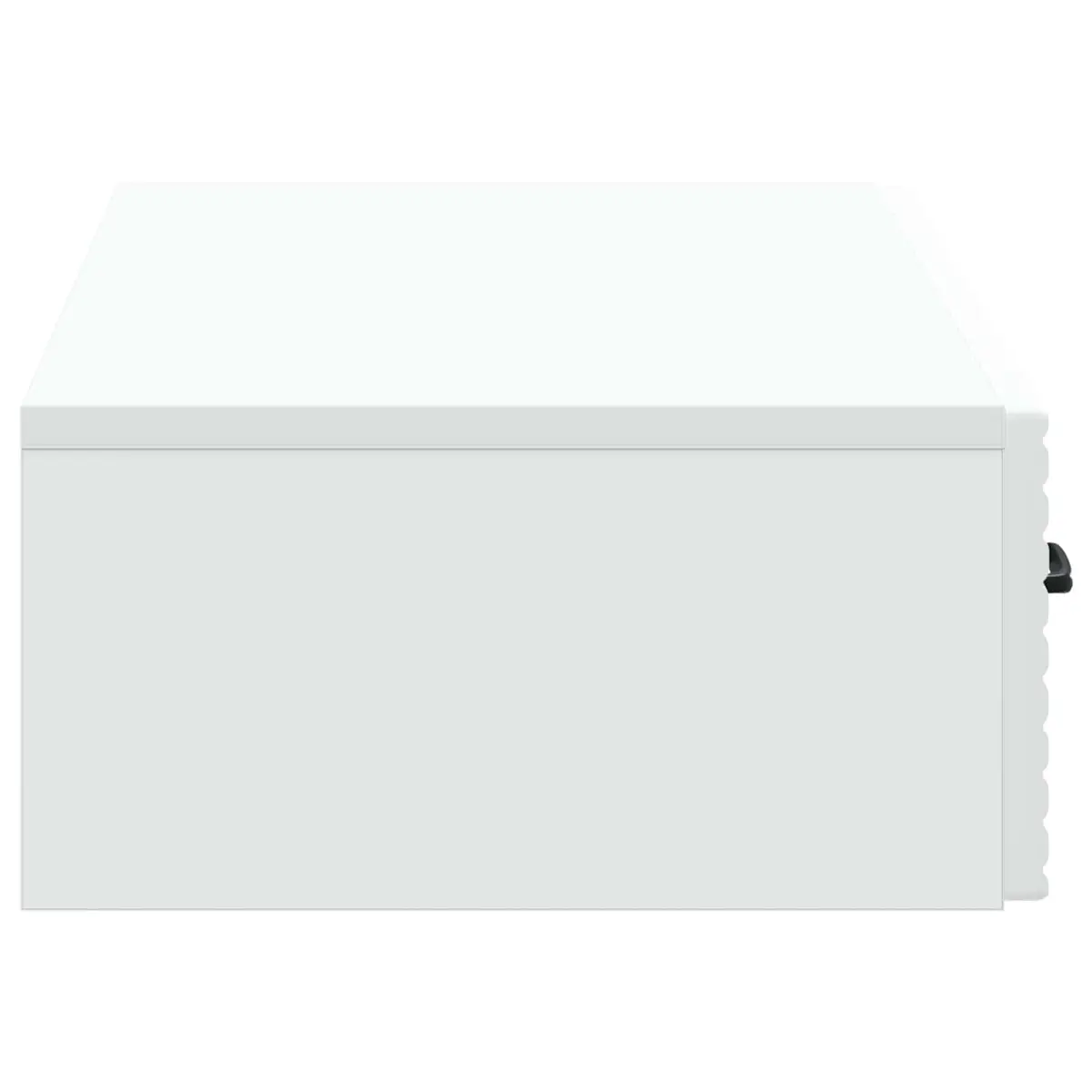 Wall-Mounted Storage Table Engineered Wood 87.5cm Minimalist White for Bedroom Living Room Hallway