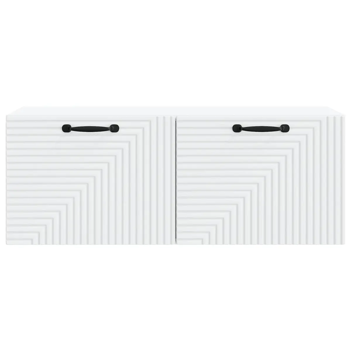 Wall-Mounted TV Cabinet White Modern Living Room Storage Unit 78.5 x 31 x 30cm