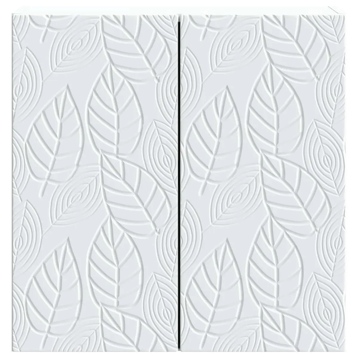 Wall-Mounted Cabinet Engineered Wood White 59x31x60cm Storage Organizer