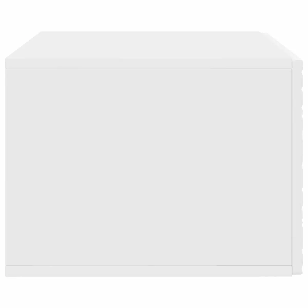 Wall Mounted Storage Unit Engineered Wood White 59.5cm Living Room TV Cabinet