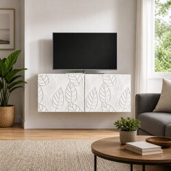 Practical Wall-Mounted TV Cabinet for Any Living Room