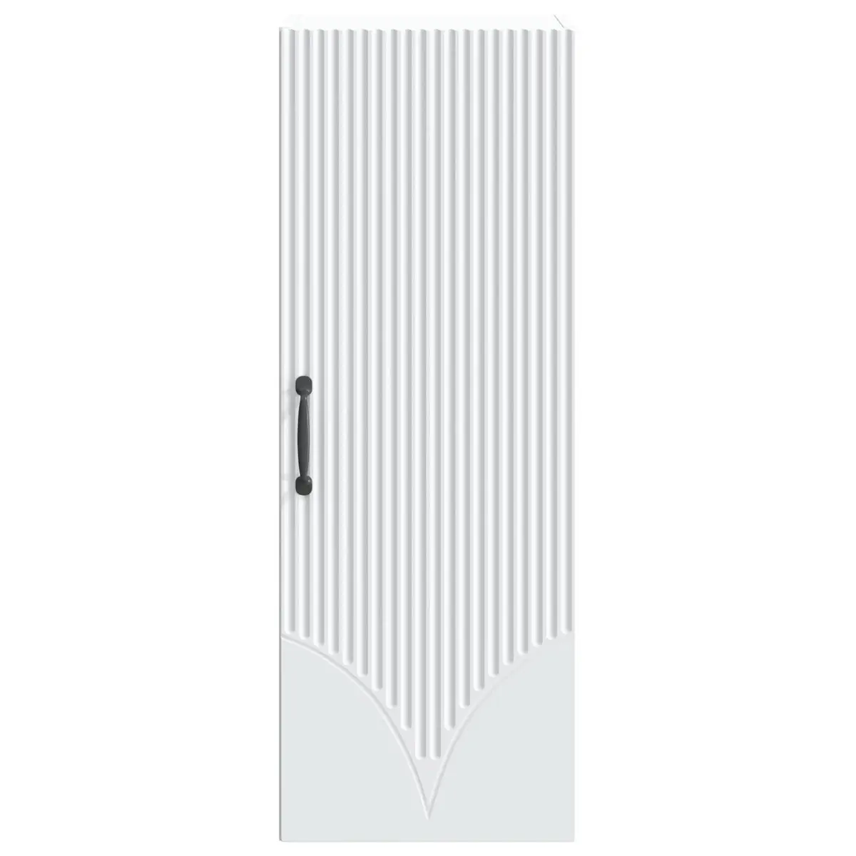 Wall-Mounted Cabinet Engineered Wood White Modern 90cm Shelving Unit