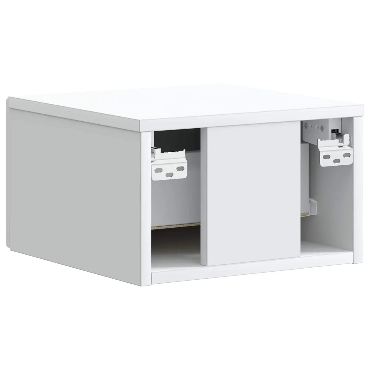 White Wall-Mounted Cabinet for Small Spaces