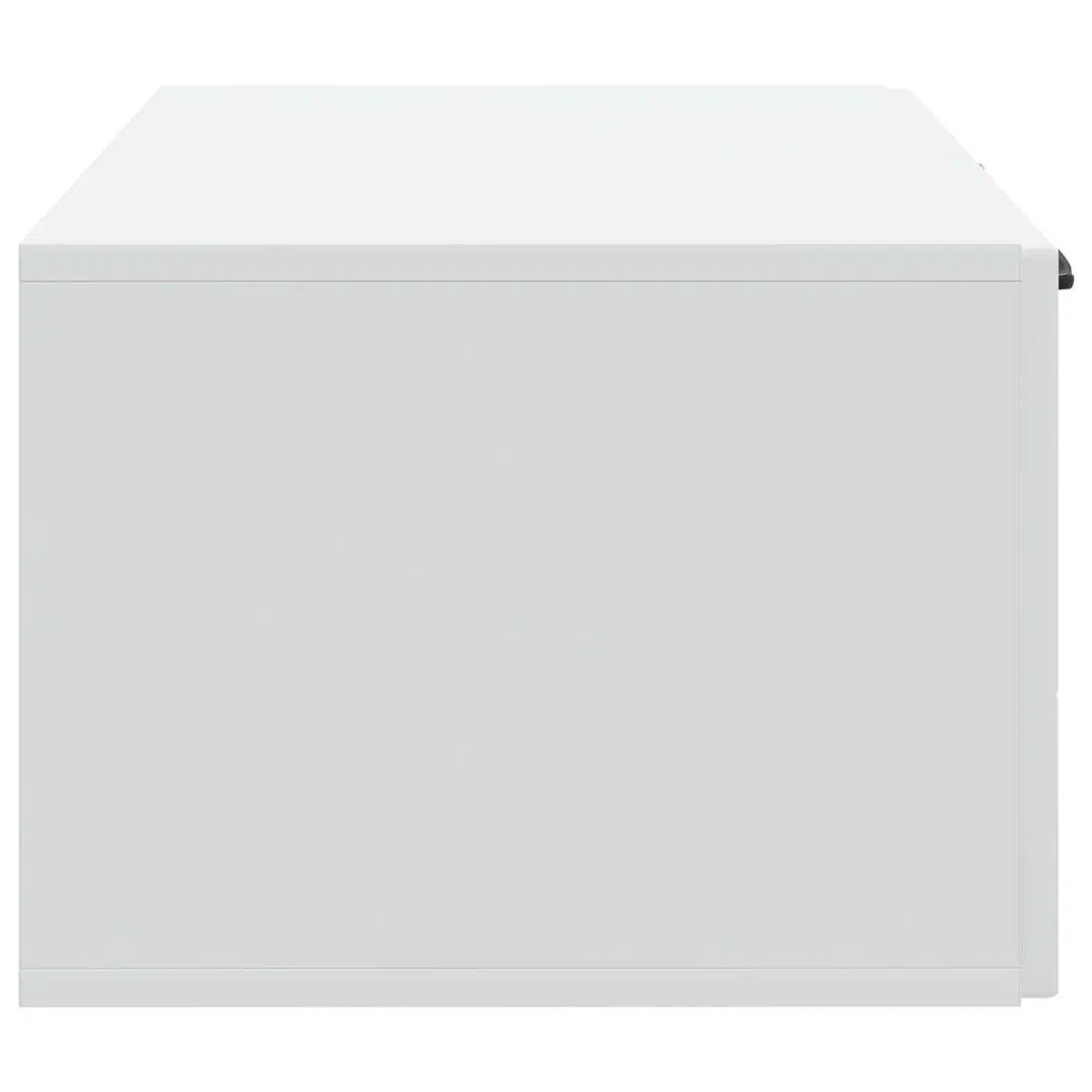 White Wall-Mounted TV Cabinet for Media Storage