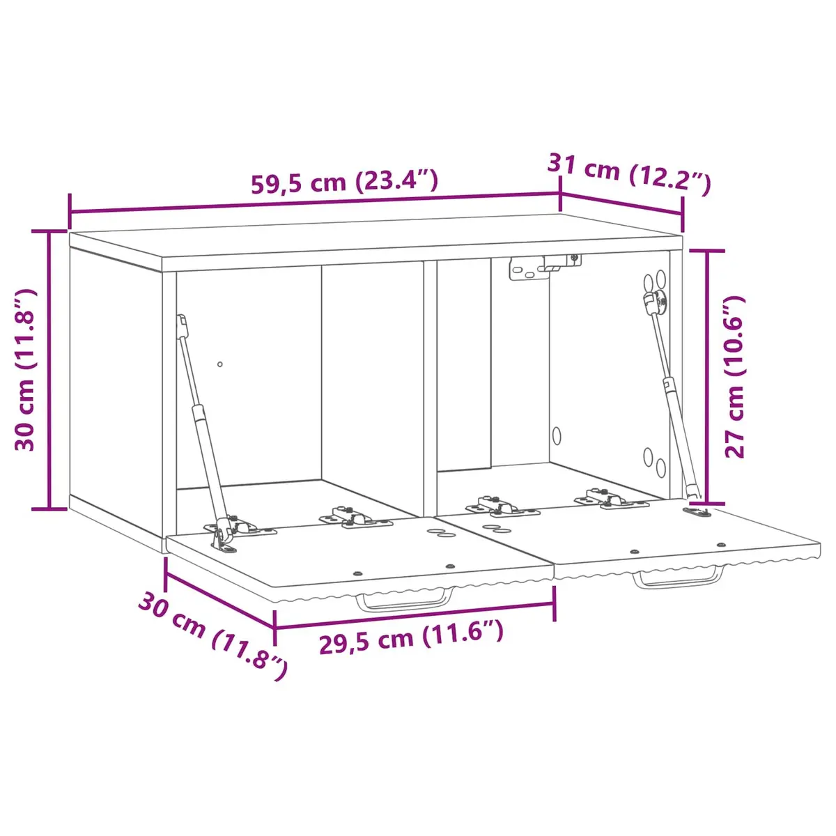 Wall-Mounted TV Cabinet for Home Entertainment