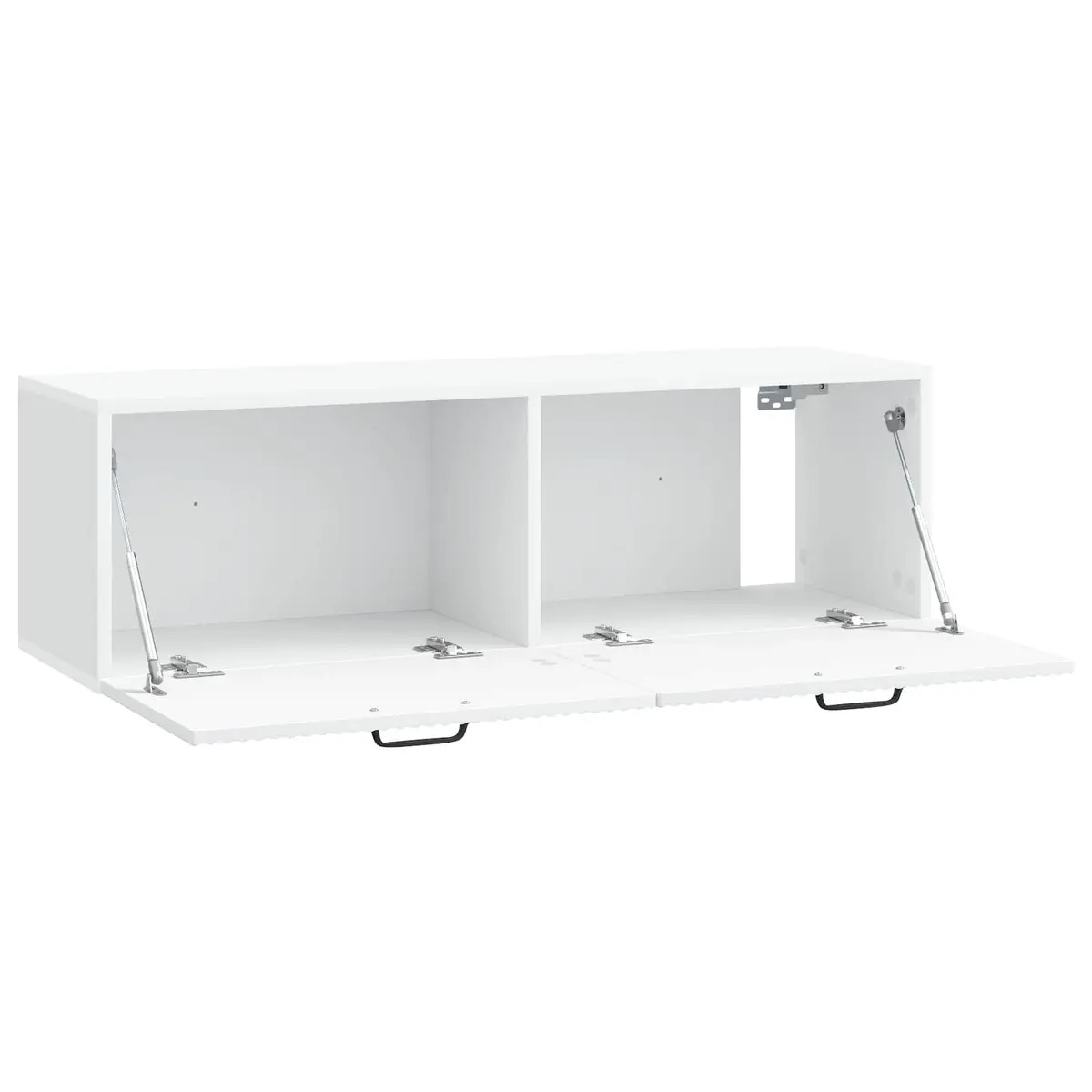 Wall-Mounted TV Cabinet White Modern Storage Unit Media Entertainment Console