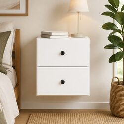 Functional Wall-Mounted Bedside Cabinet for Any Room
