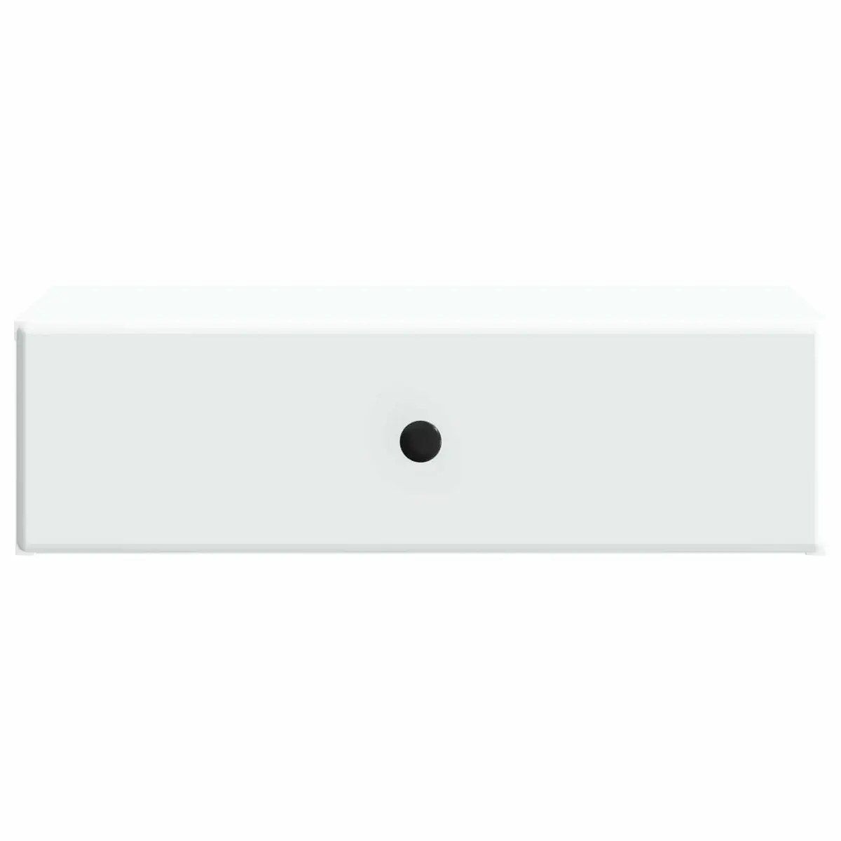 Wall-Mounted Side Table White Storage Cabinet with Drawers Modern Lounge Bedroom