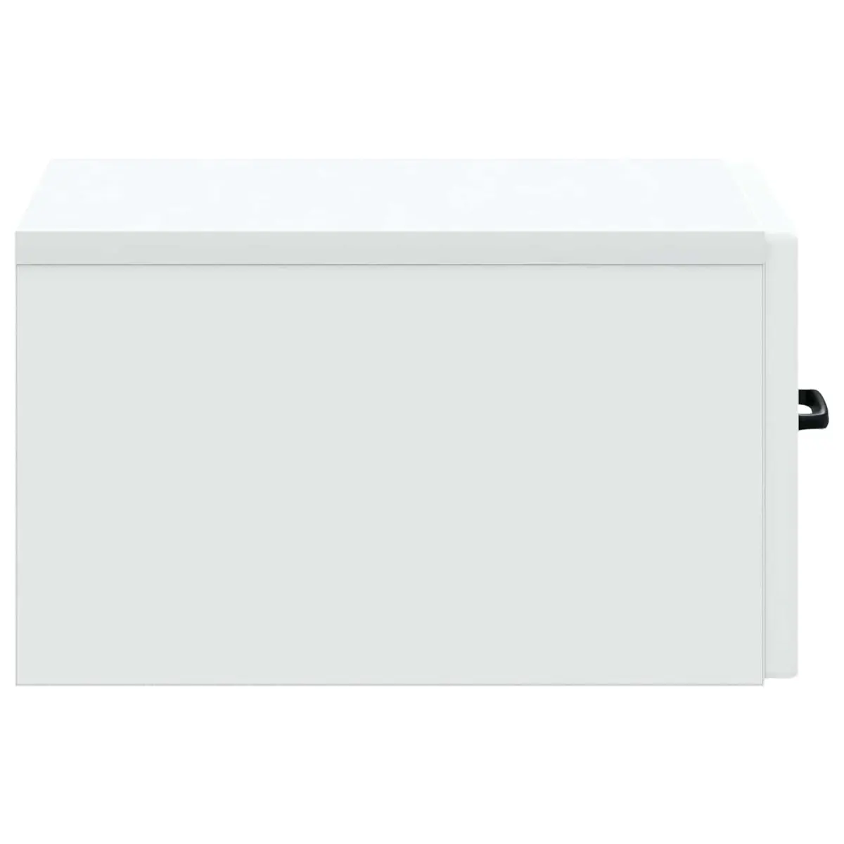 Wall-Mounted Side Table White Storage Cabinet with Drawers Modern Lounge Bedroom