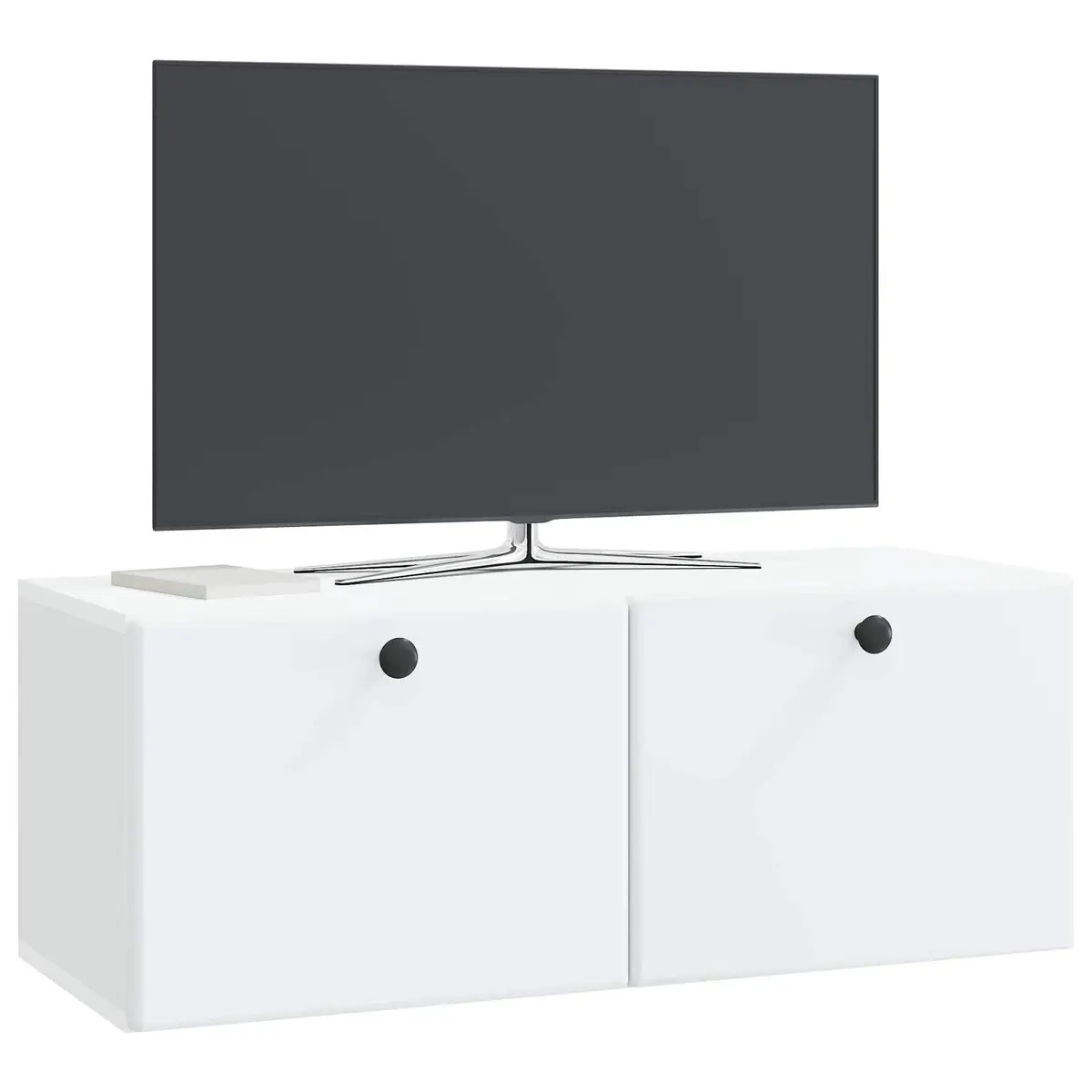 Wall-Mounted TV Cabinet 78.5 x 31 x 30 cm White Engineered Wood Storage Unit