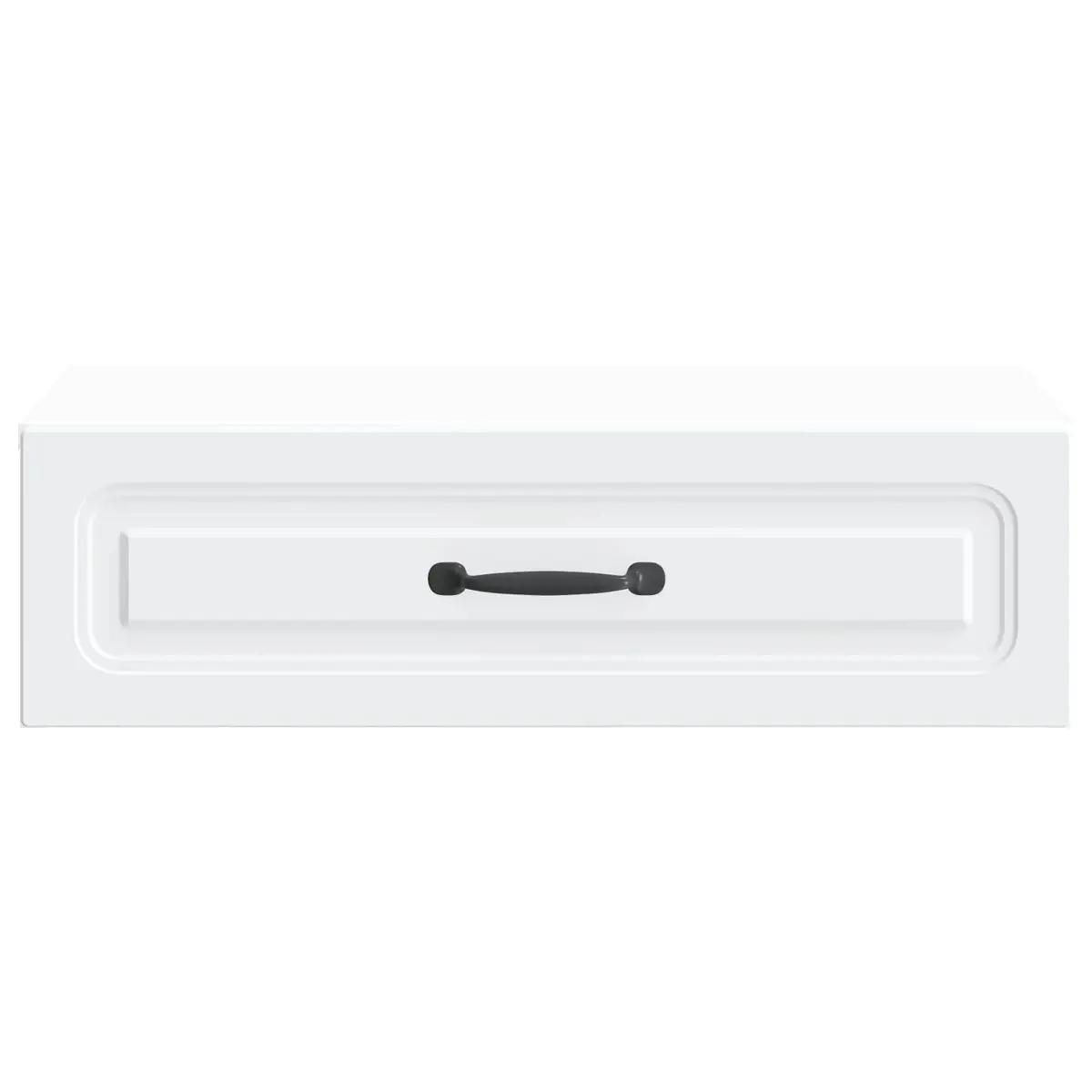 Wall-Mounted Side Table White 59 x 34.5 x 17 cm Floating Storage Cabinet