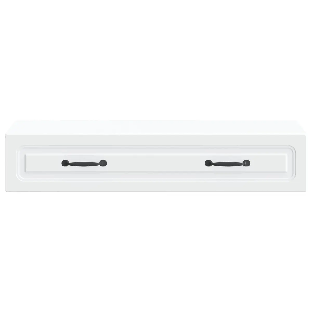 Wall-Mounted Storage Cabinet Solid Engineered Wood 87.5 x 34.5 x 17 cm White