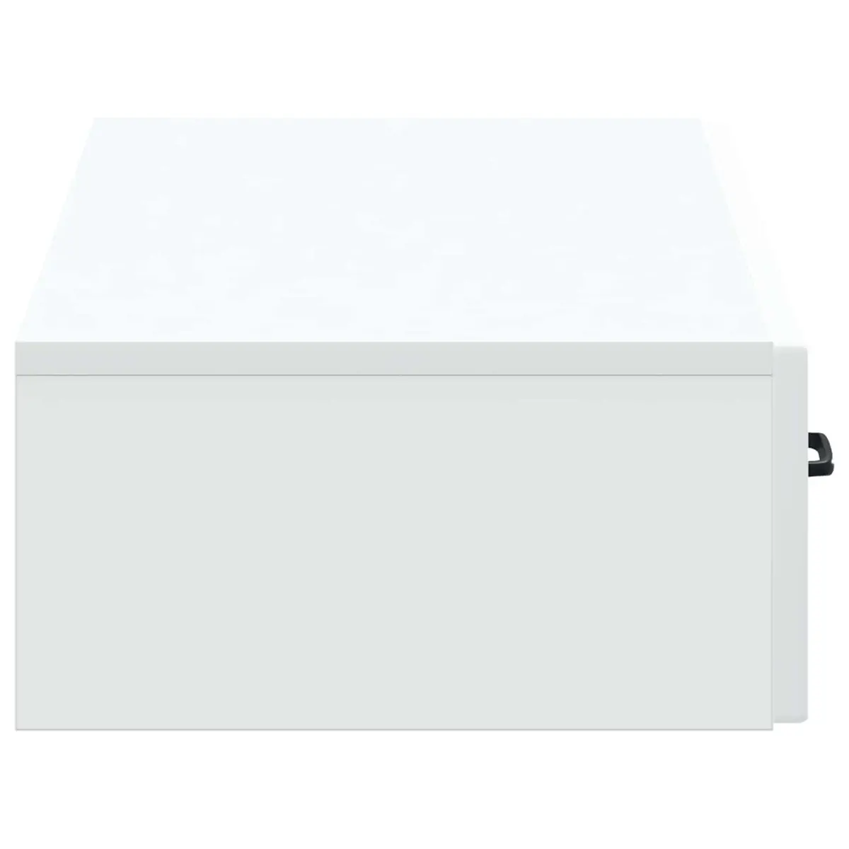 Wall-Mounted Storage Cabinet Solid Engineered Wood 87.5 x 34.5 x 17 cm White