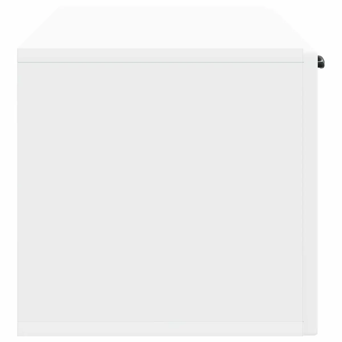 Wall-Mounted TV Cabinet White 98 x 31 x 30 cm Entertainment Unit Storage Shelves