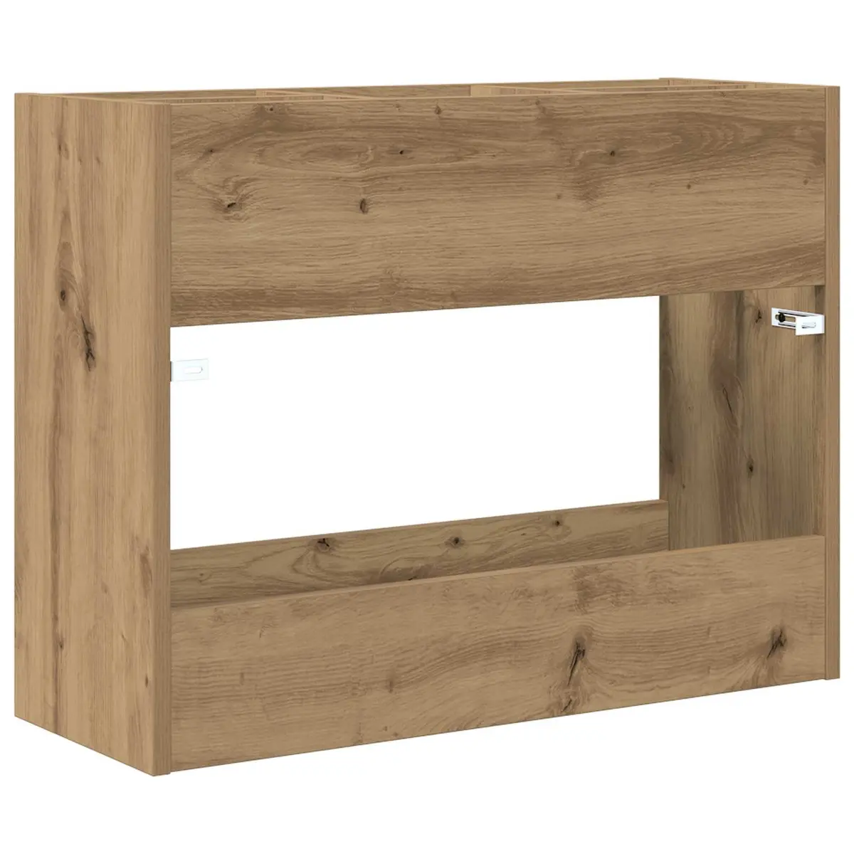 Wooden Umbrella Stand Storage Rack Engineered Wood Brown 65 x 24 x 50 cm