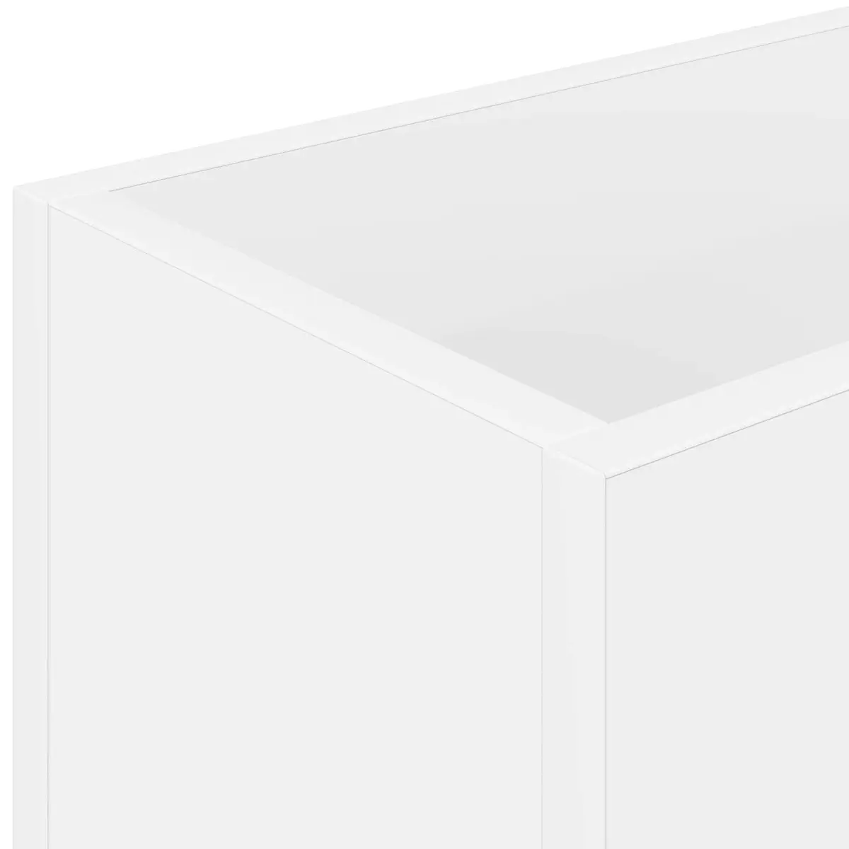 Umbrella Stand Engineered Wood Rectangular White 40 x 20 x 55.5 cm Modern Home Storage Rack