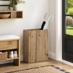 Practical Brown Umbrella Stand for Hallway Organization
