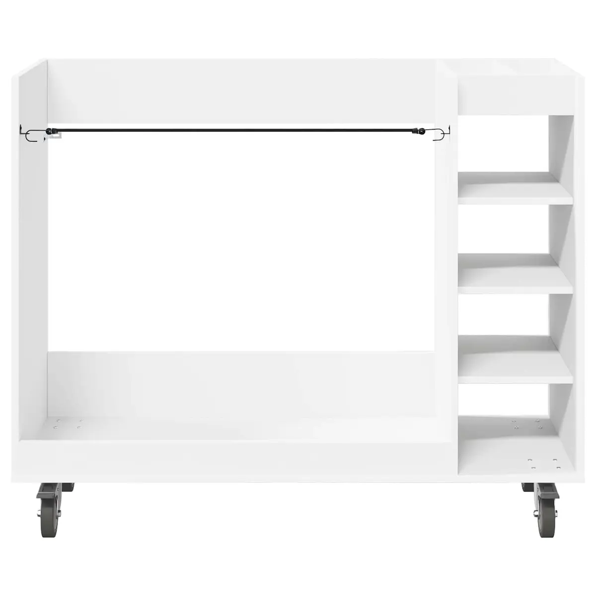 Wooden Golf Cabinet Storage Organizer with Shelves White 120 x 45 x 98 cm