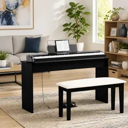 Practical Keyboard Stand for Home Use - 120 x 32 x 64 cm