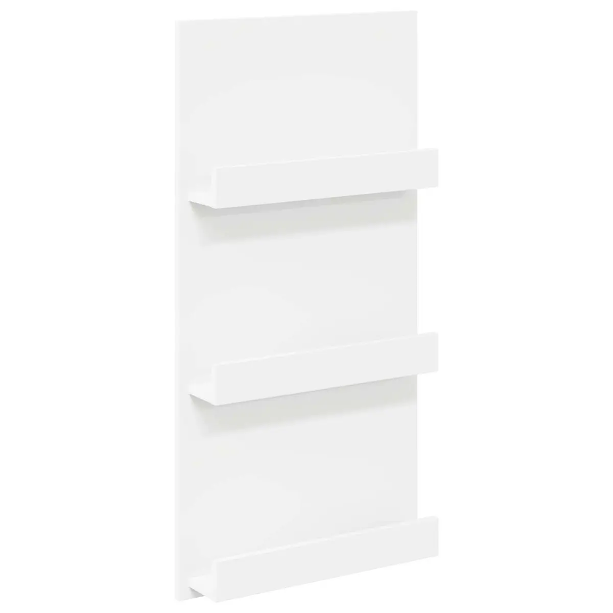 Magazine Rack Engineered Wood 51 x 11 x 102 cm White Storage Organiser