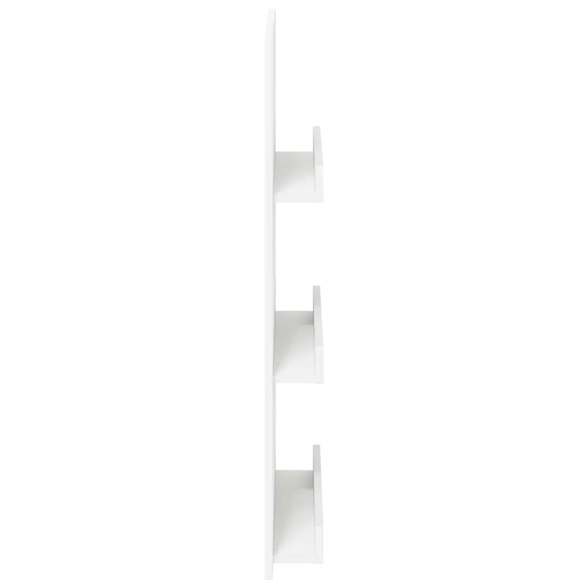 Magazine Rack Engineered Wood 51 x 11 x 102 cm White Storage Organiser