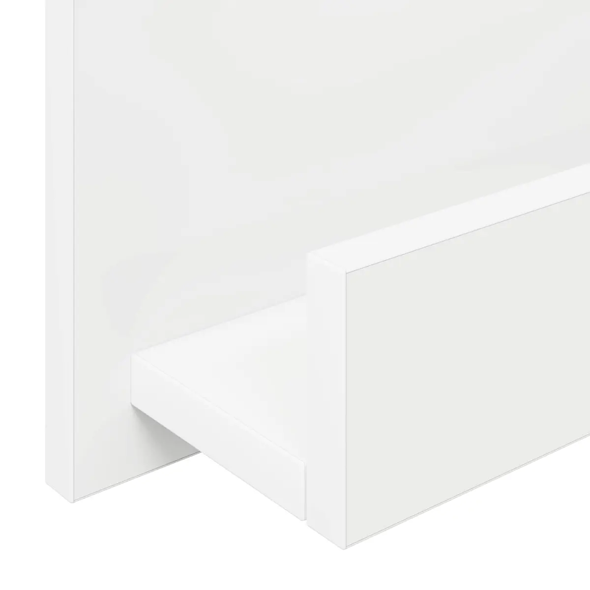 Magazine Rack Engineered Wood 51 x 11 x 102 cm White Storage Organiser