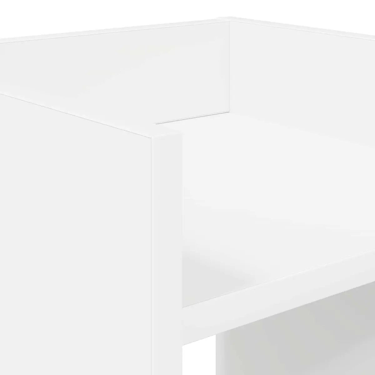 Plant Stand Engineered Wood 30x30x40cm White 2 Pieces Indoor Modern Decor Display Shelf