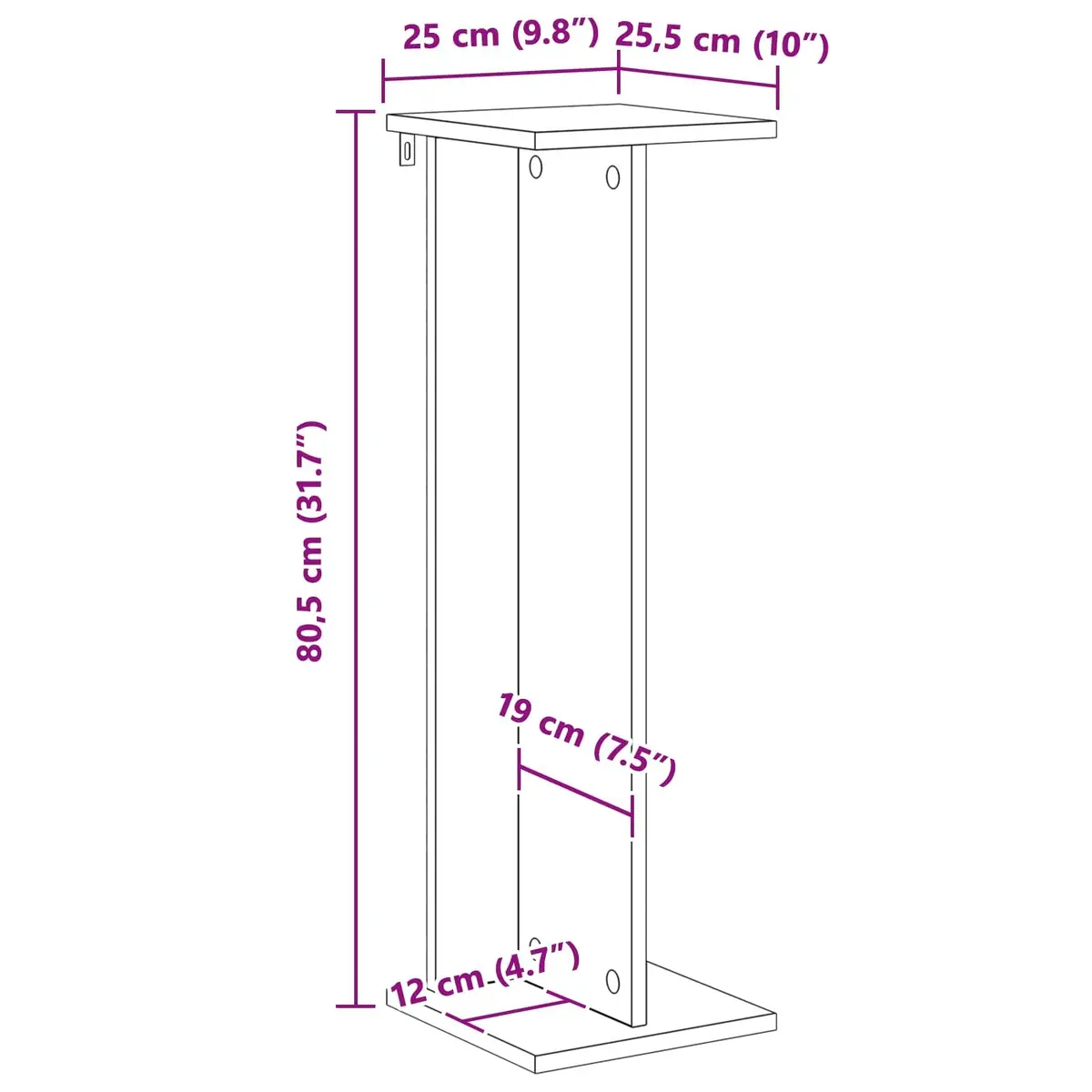 Plant Stand 2 Pieces White Modern Multi-Tier Display Indoor Living Room Garden
