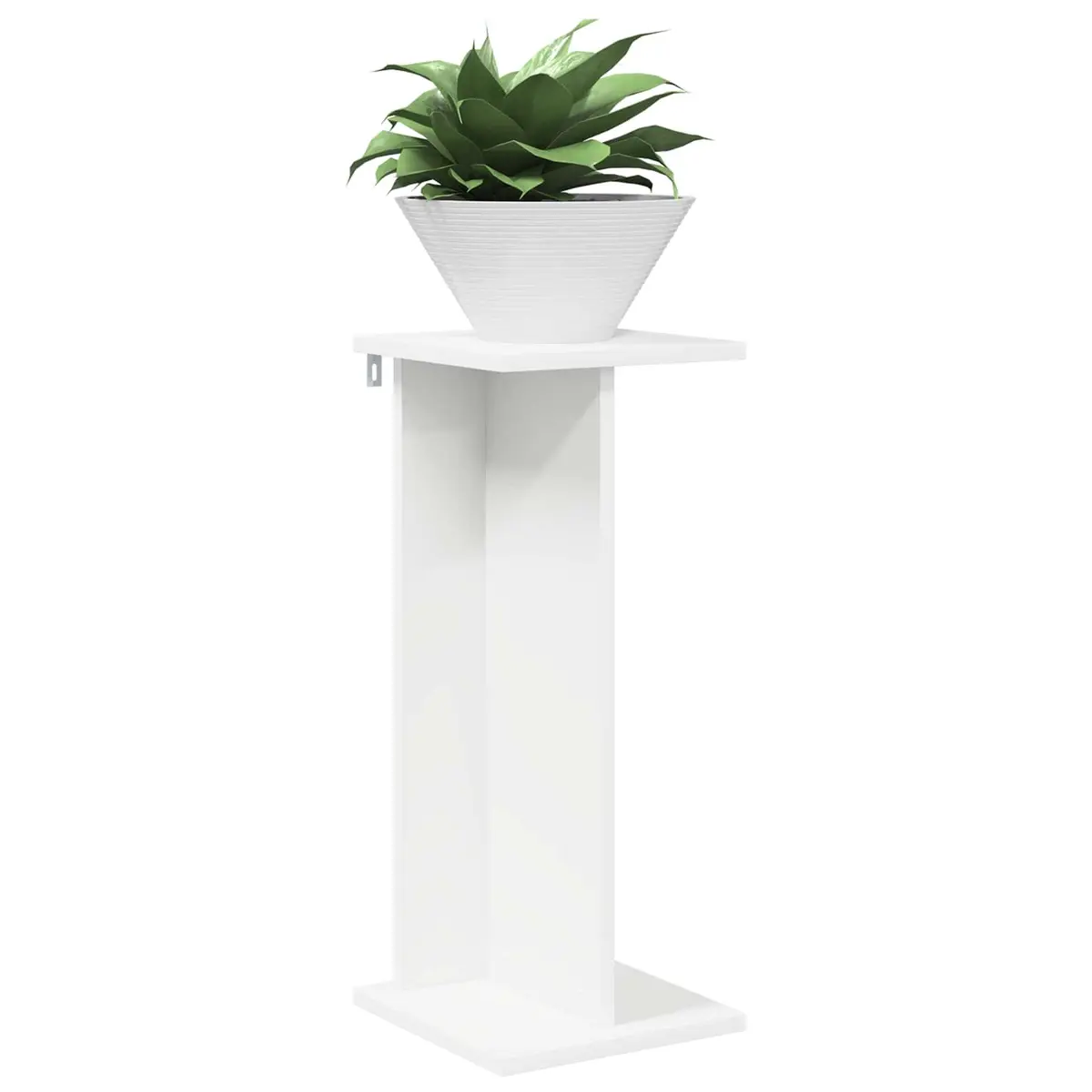 Plant Stand Engineered Wood 25 x 25.5 x 60.5 cm White Multi-Tier Indoor