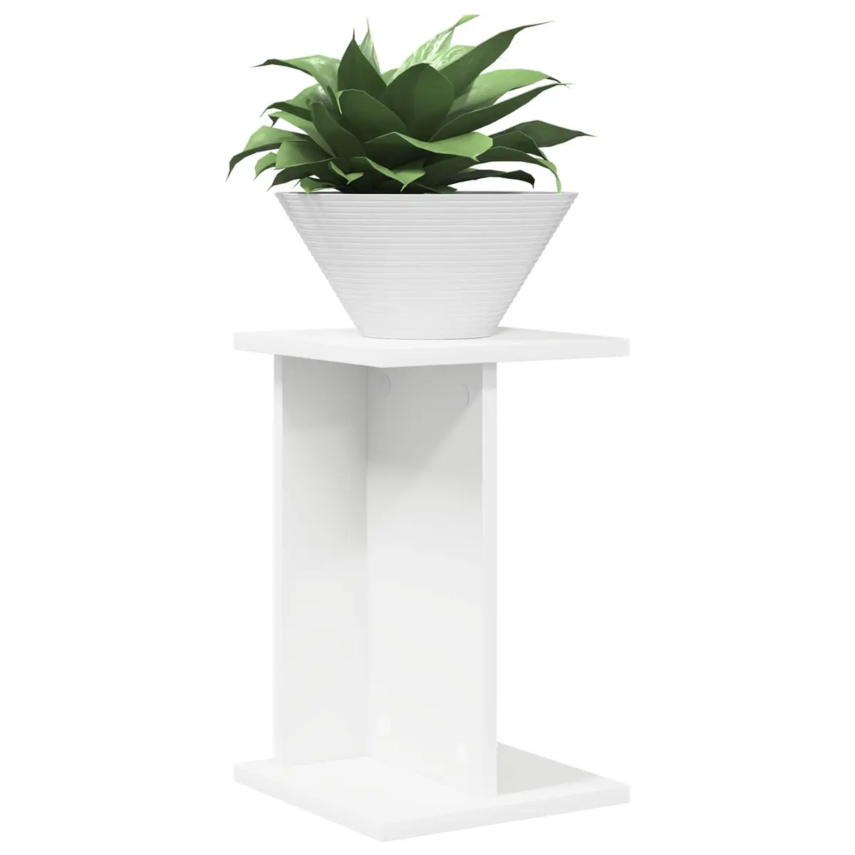 Plant Stand Engineered Wood Multi-Tier Indoor Display 40.5cm White 2 pcs