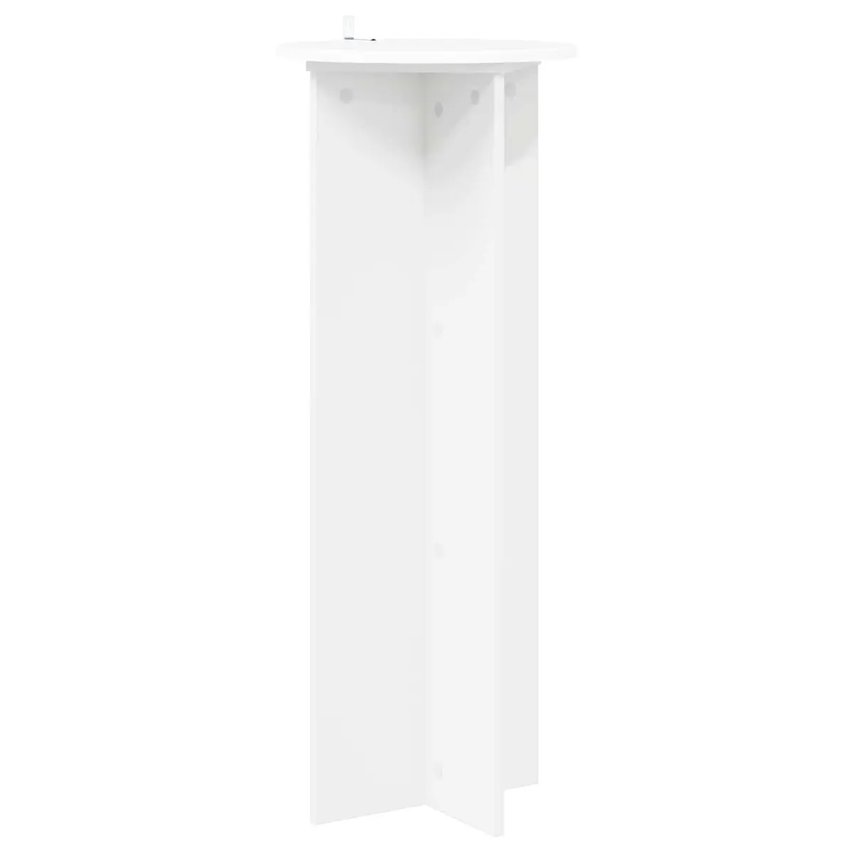 Plant Stand Engineered Wood Ø40 x 100 cm White 2 Piece