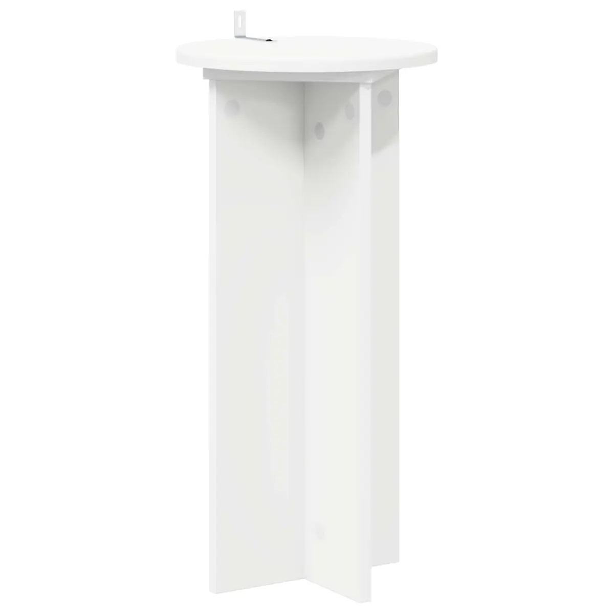 Plant Stand Engineered Wood Ø29.5 x 60 cm White 2 Piece Indoor Display