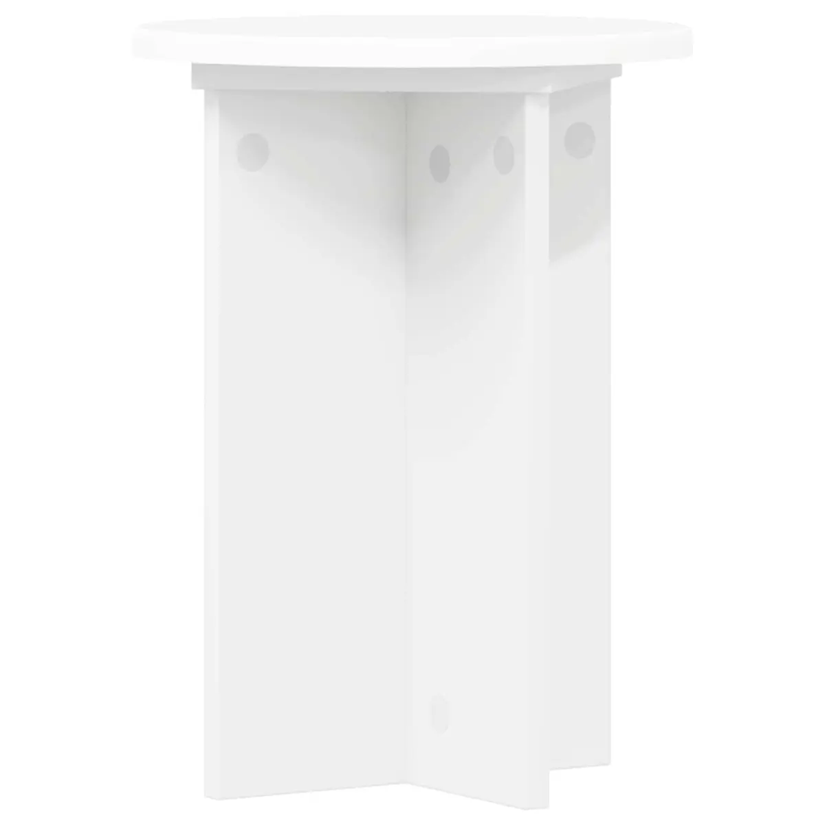 Indoor Plant Stand Engineered Wood White Modern 29.5 x 40 cm Set of 2