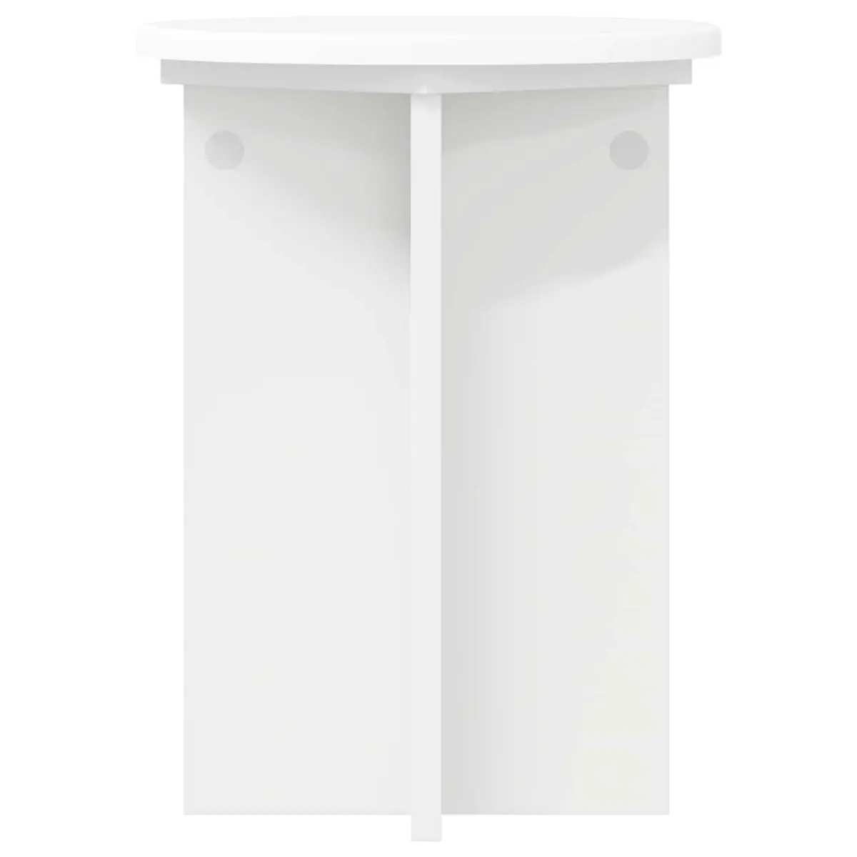Indoor Plant Stand Engineered Wood White Modern 29.5 x 40 cm Set of 2