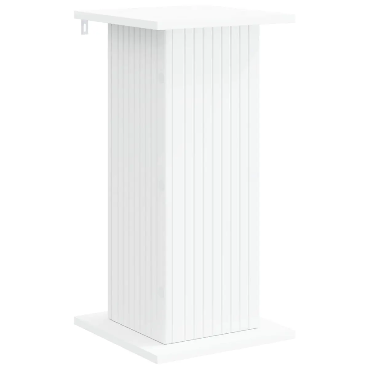Plant Stand Engineered Wood 30.5 x 30 x 60.5 cm White 2 Pieces Modern Indoor Display Shelving Unit Home Décor