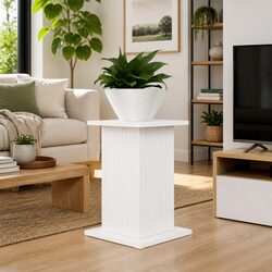 Versatile White Plant Stands for Indoor Use