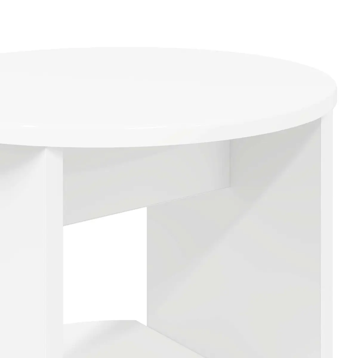 Side Cabinet White Storage Unit Modern Engineered Wood 40x40x100cm Sideboard