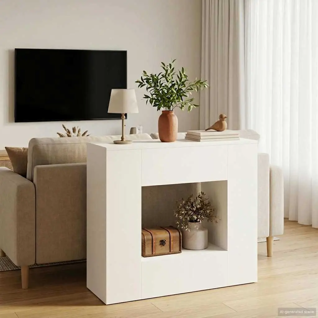 Console Table Wooden 82x29x74cm Entryway Living Room Display Storage Shelves Drawers