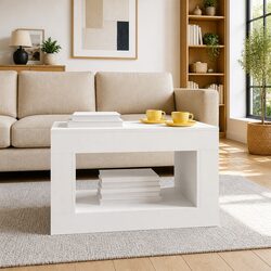 Practical White Accent Table for Everyday Use